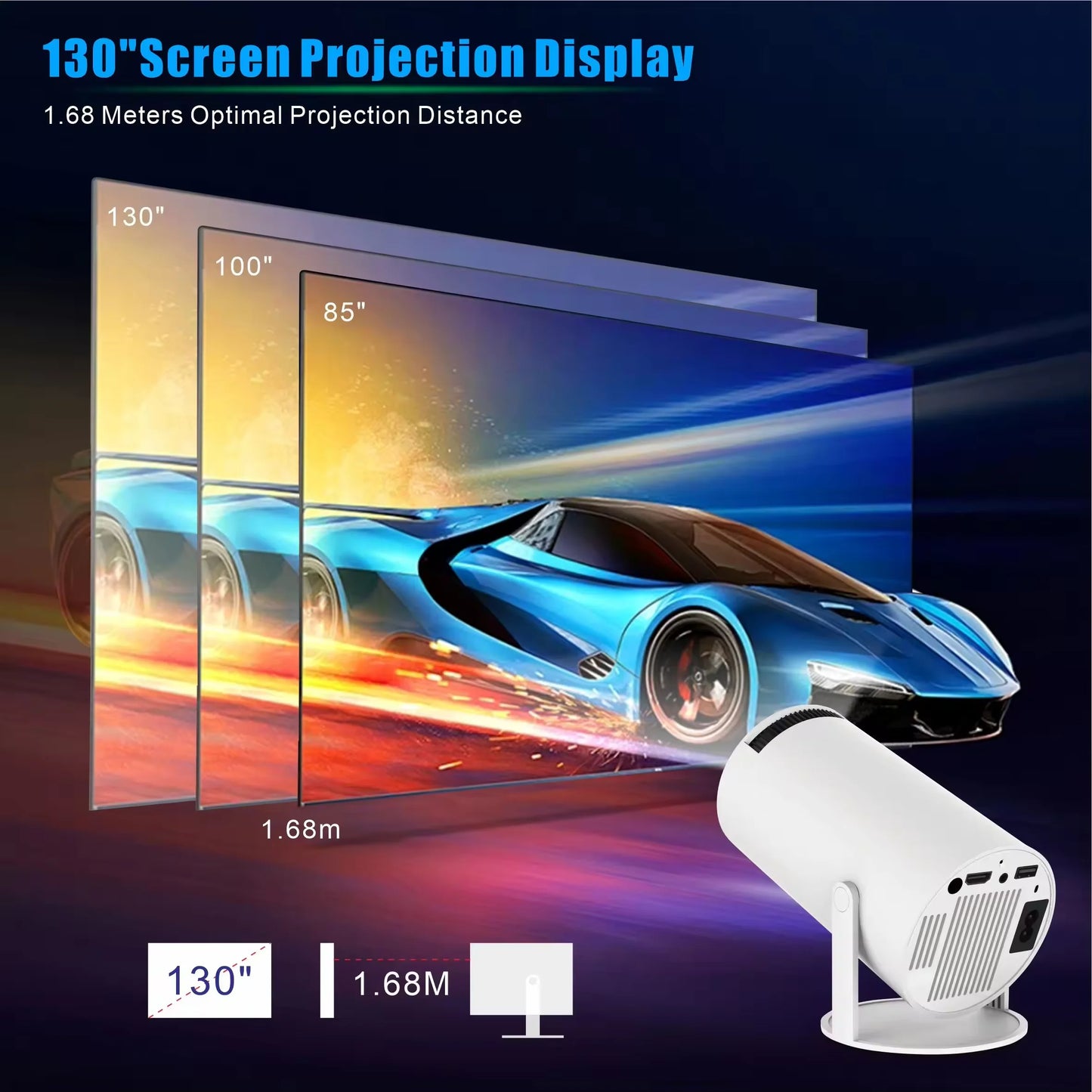 2025 HY300 Mini Projector