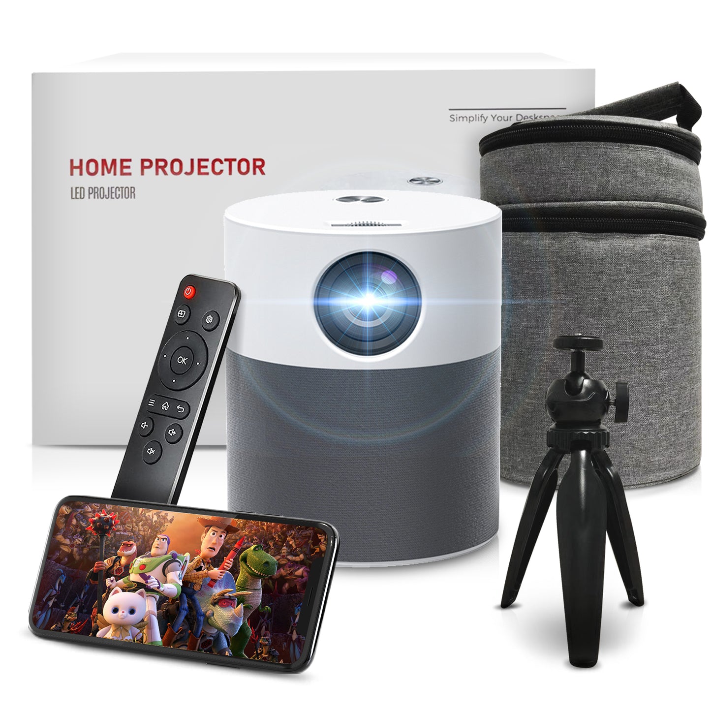 Mini Projector HD 1080p