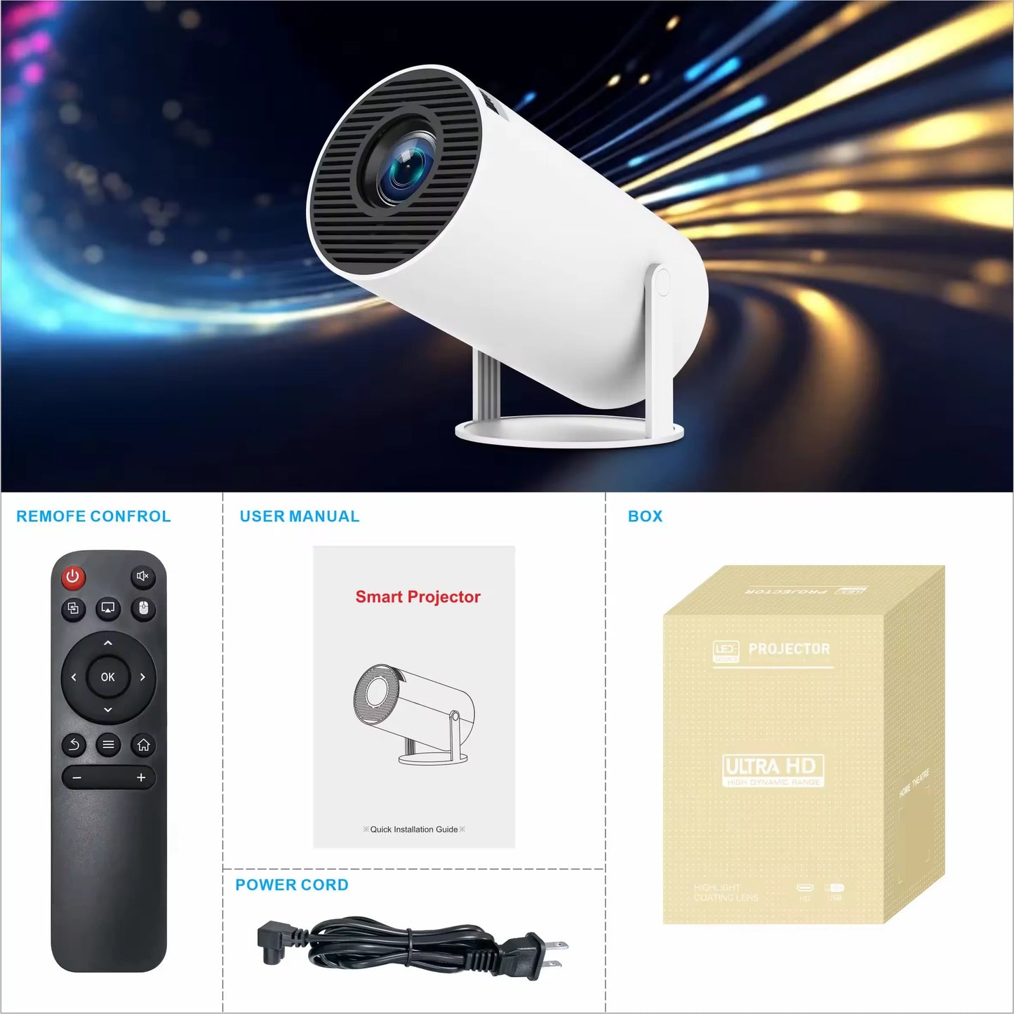 2025 HY300 Mini Projector